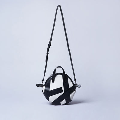 <ESTINE> Esquisse Series Hand Painted 2 Way Bag / Black