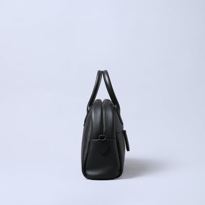 ＜エスティーヌ＞ミニュラシリーズ レザー2WAYハンドバッグ/ブラック