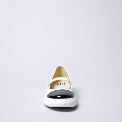 ＜アイユーアイ＞ワンストラップ スニーカー/ブラック×ブラック