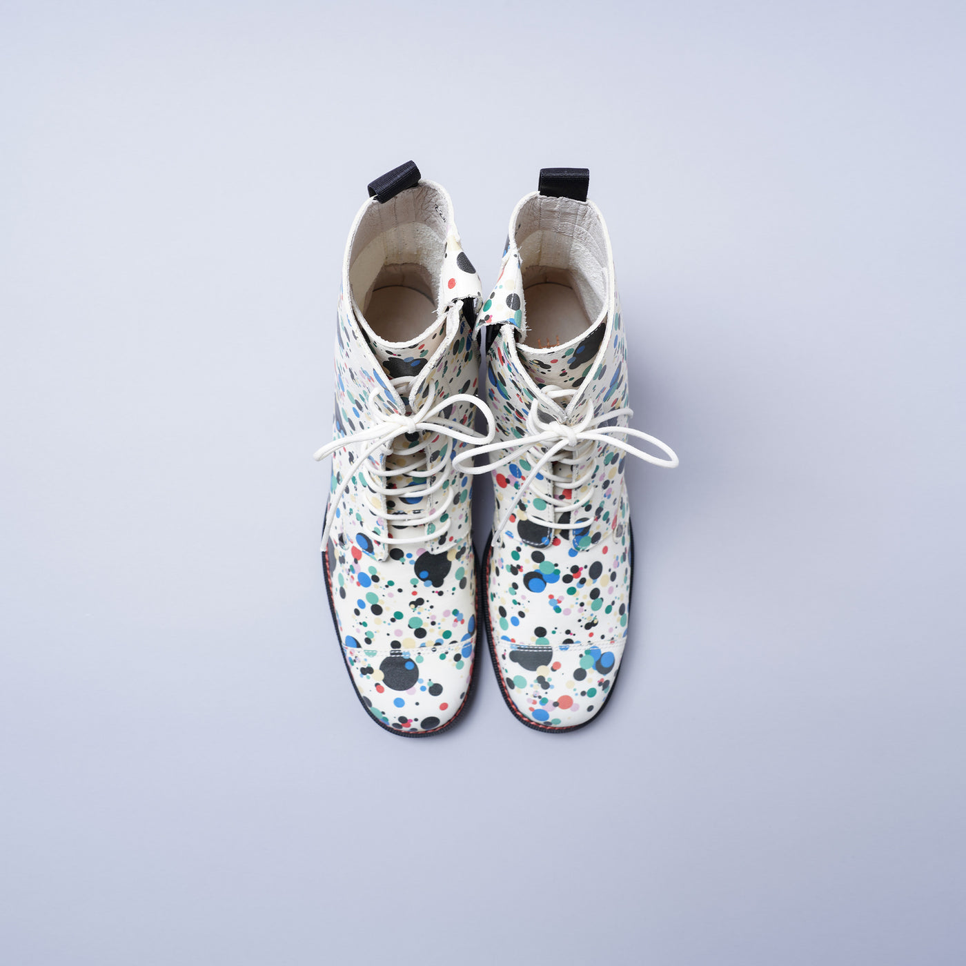 ＜クツネ＞LAST FLOWER BOOTS/リバティドット(マルチ)