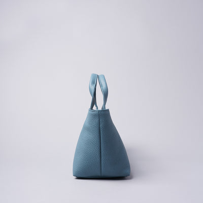 <LEZALI> Embossed Leather Mini Tote / Taupe