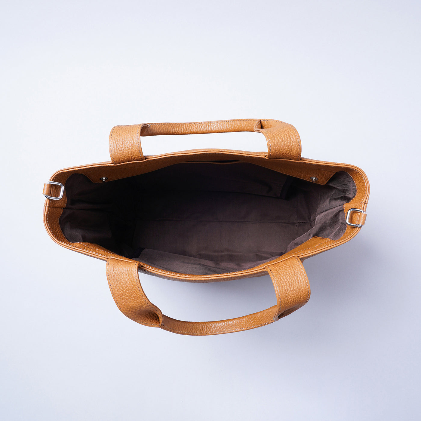 ＜LEZALI＞壓花皮革A4托特包/灰褐色