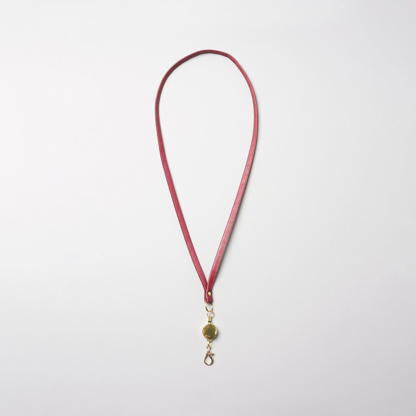 <lezali> Italian Leather Neck Strap / Light Navy