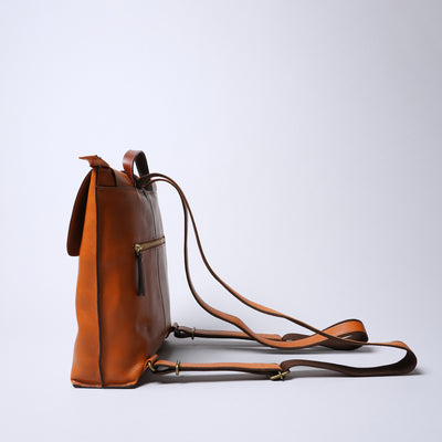 <Laisser Faire> Search Vegetable Tanned Combination Back Pack / Black