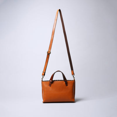 <Laisser Faire> Search Vegetable Tanned Combination 2 Way Shoulder Bag / Black