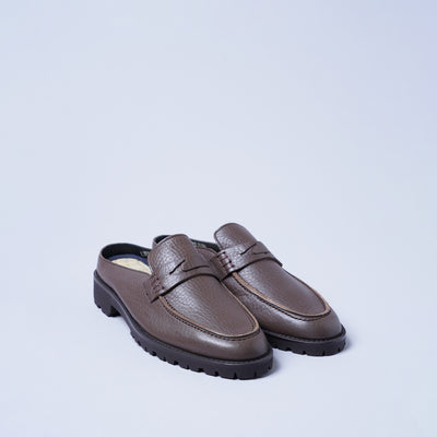 <Liberato>  Tatami Loafer Slipper / Dark Brown