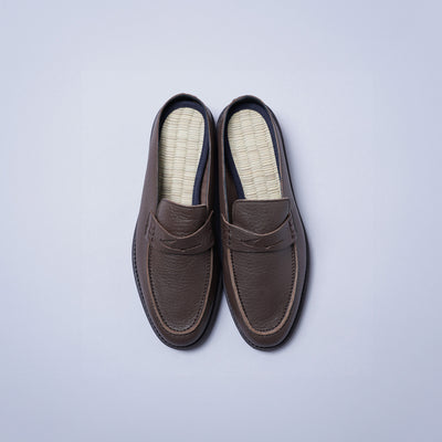 <Liberato>  Tatami Loafer Slipper / Dark Brown