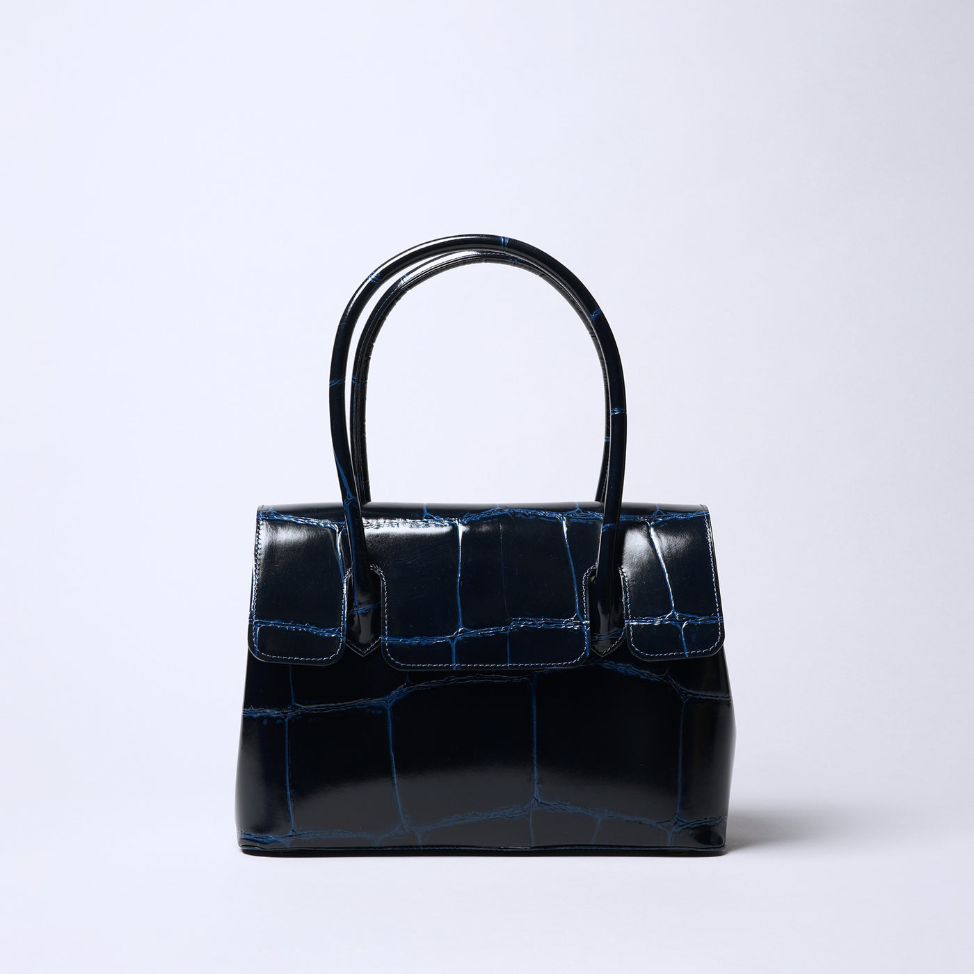 <REAL MIND BL> Prima Borsa Flap Tote Bag / Navy