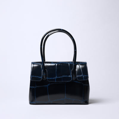 <REAL MIND BL> Prima Borsa Flap Tote Bag / Navy