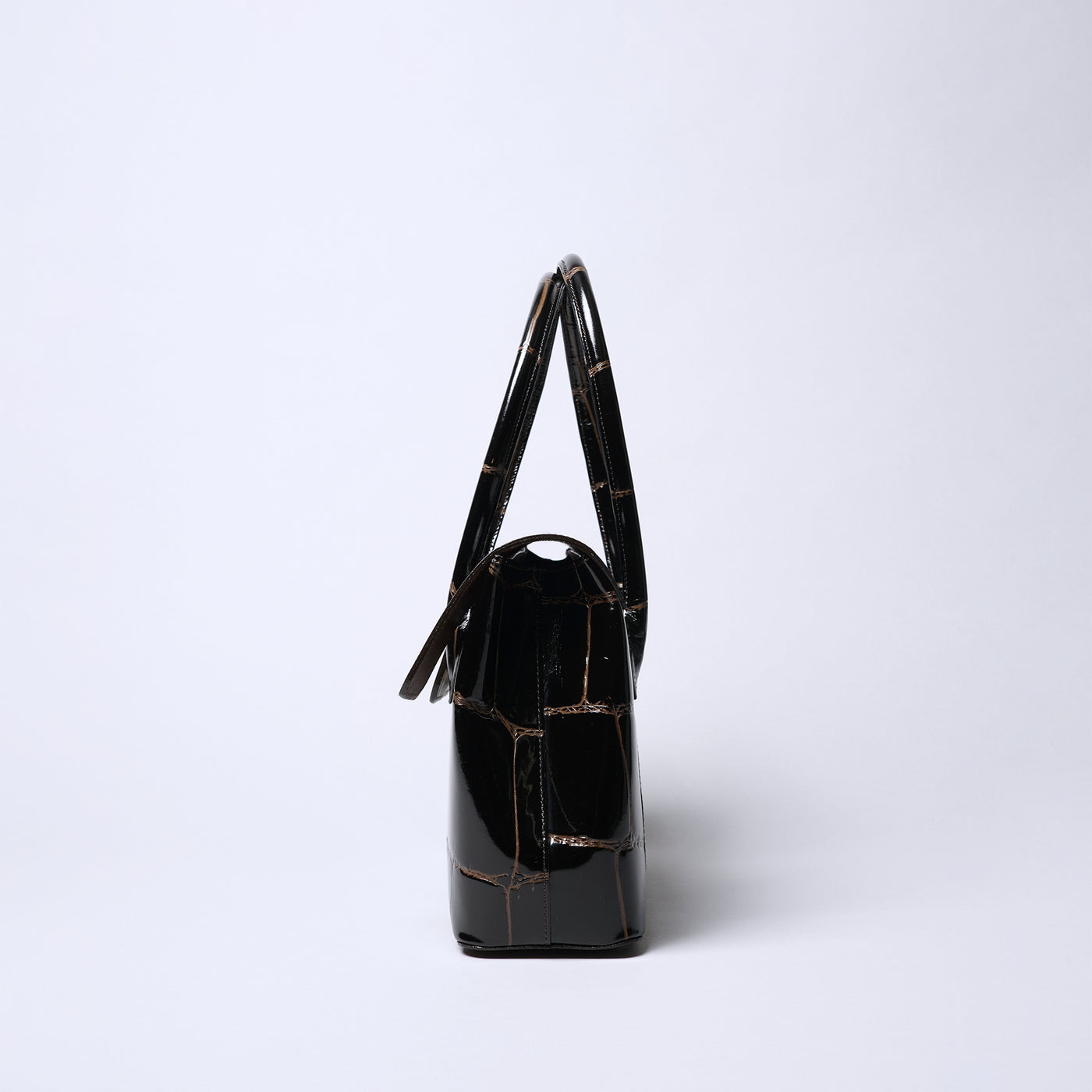 <REAL MIND BL> Prima Borsa Flap Tote Bag / Chocolate