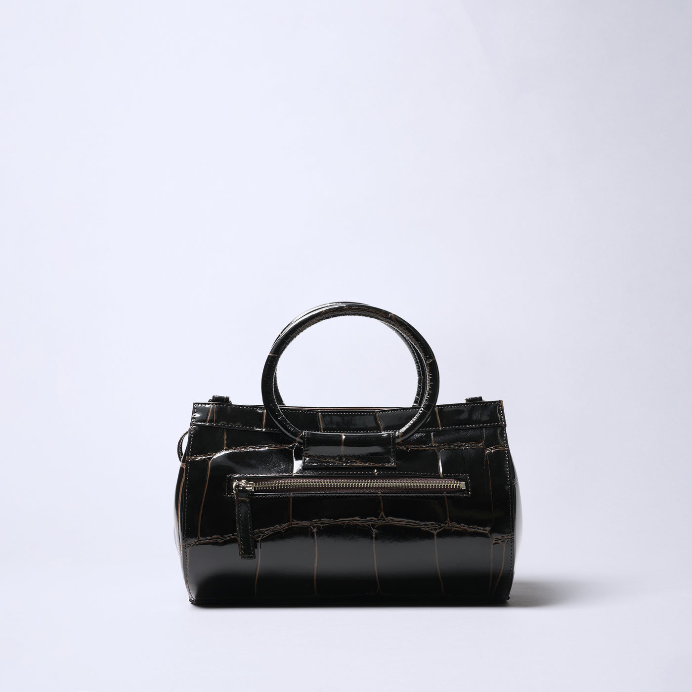 Prima Borsa 圓筒形斜背包/巧克力色