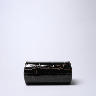 Prima Borsa 圓筒形斜背包/巧克力色