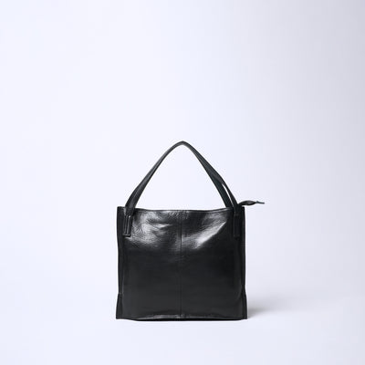 <REAL MIND BL> Fika Thin Gusset Tote Bag / Black