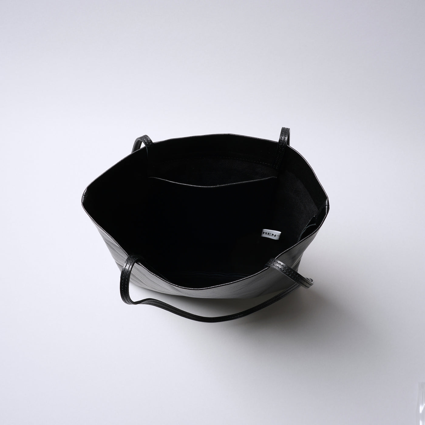 ＜レン＞フラッグトート/ブラック