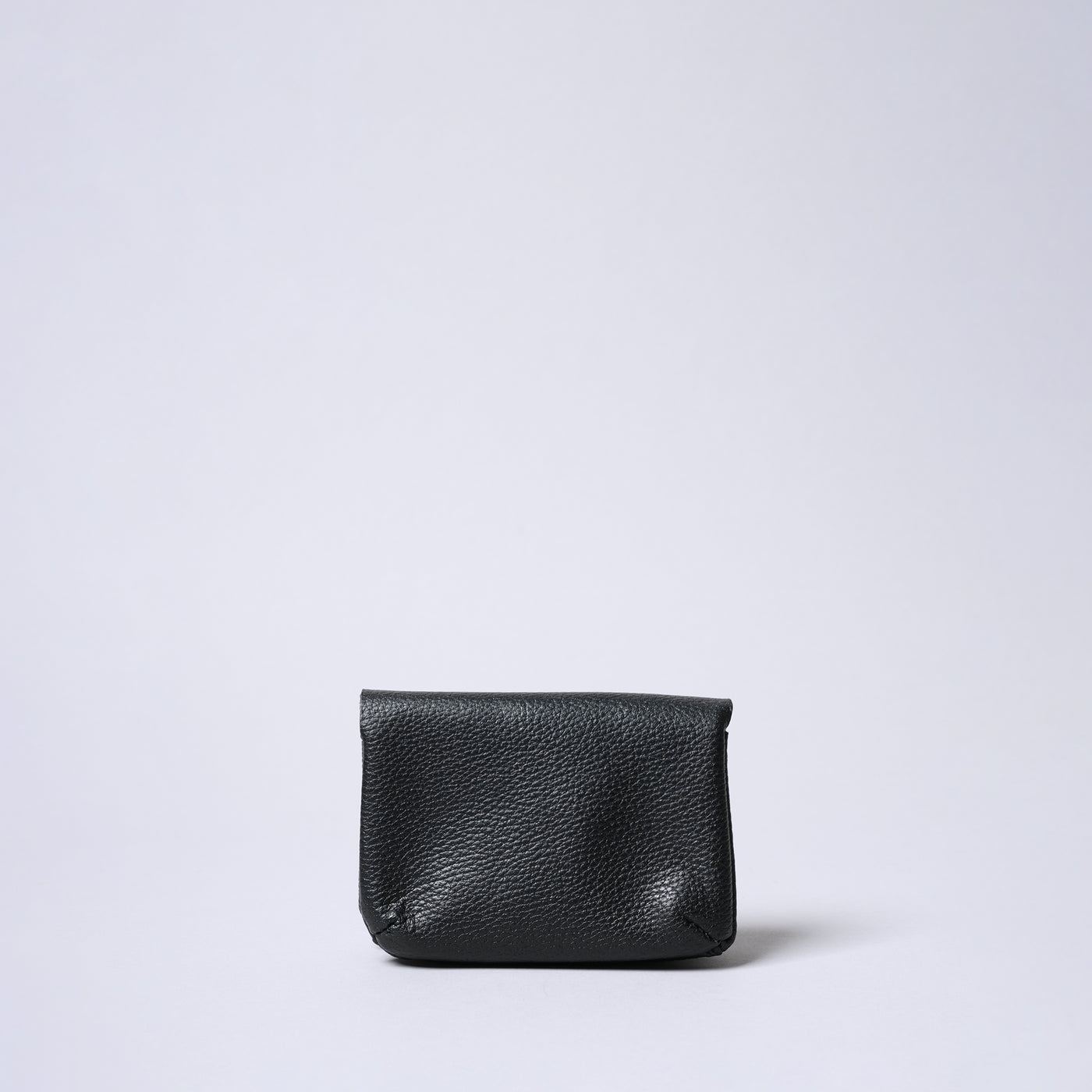 <SENTI FLATTER THE SENSES> Shrink Leather Key & Multi Pouch / Black