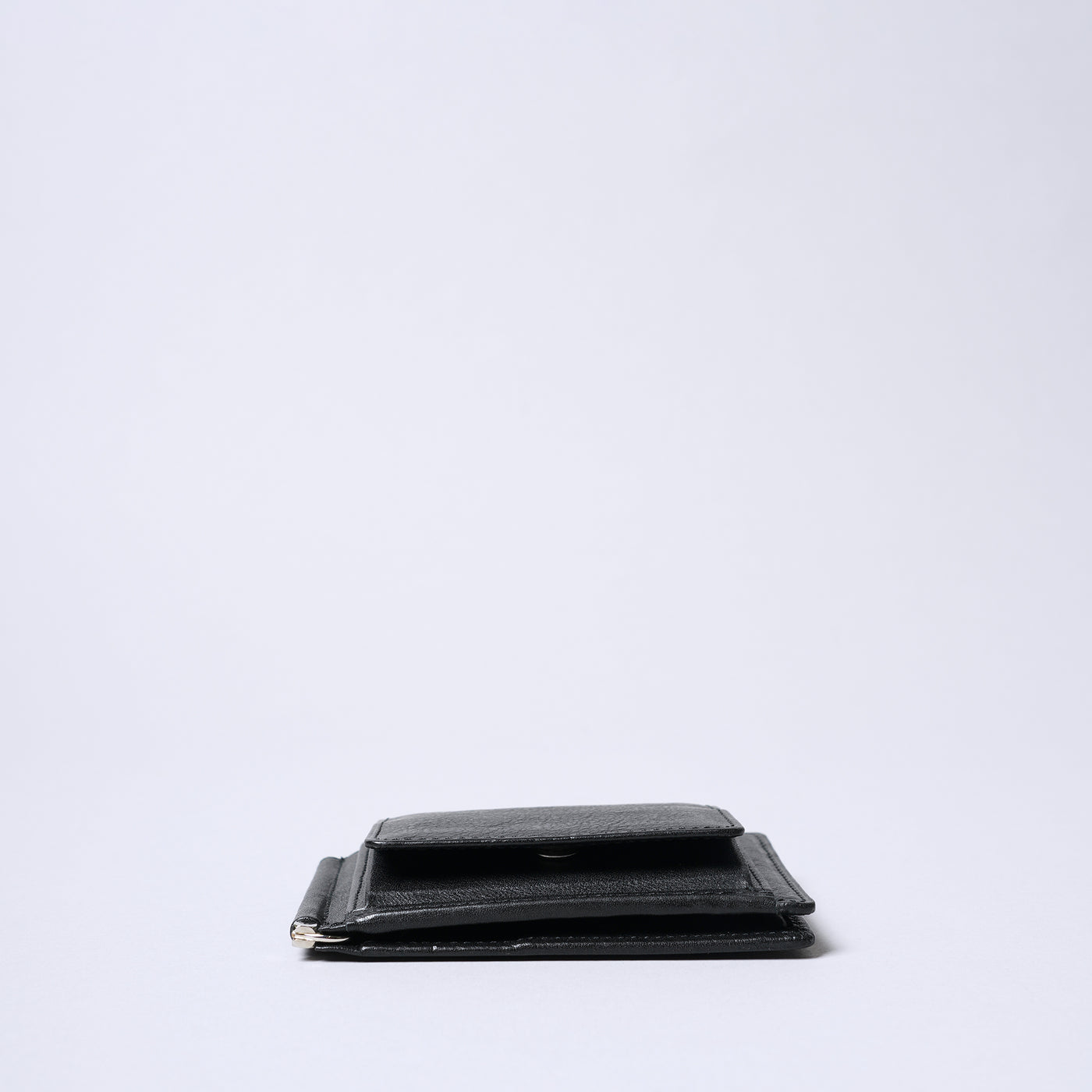 <SENTI FLATTER THE SENSES> Bill Clip & Coin Wallet  / Black