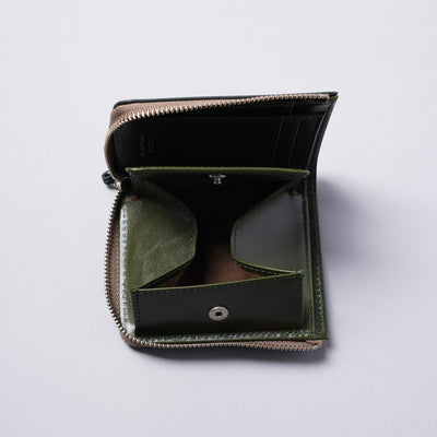 ＜SLOW＞bridle -Lzip short mini wallet-/駱駝色