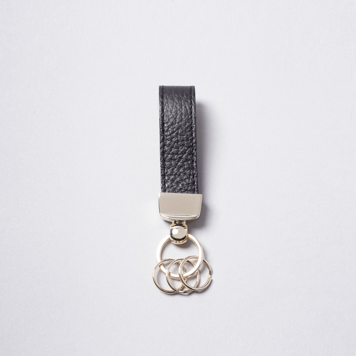 <bell la bell> Italian Leather Key Ring / Black