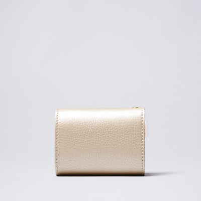 <cotocul> Foil Leather Mini Wallet / Champagne