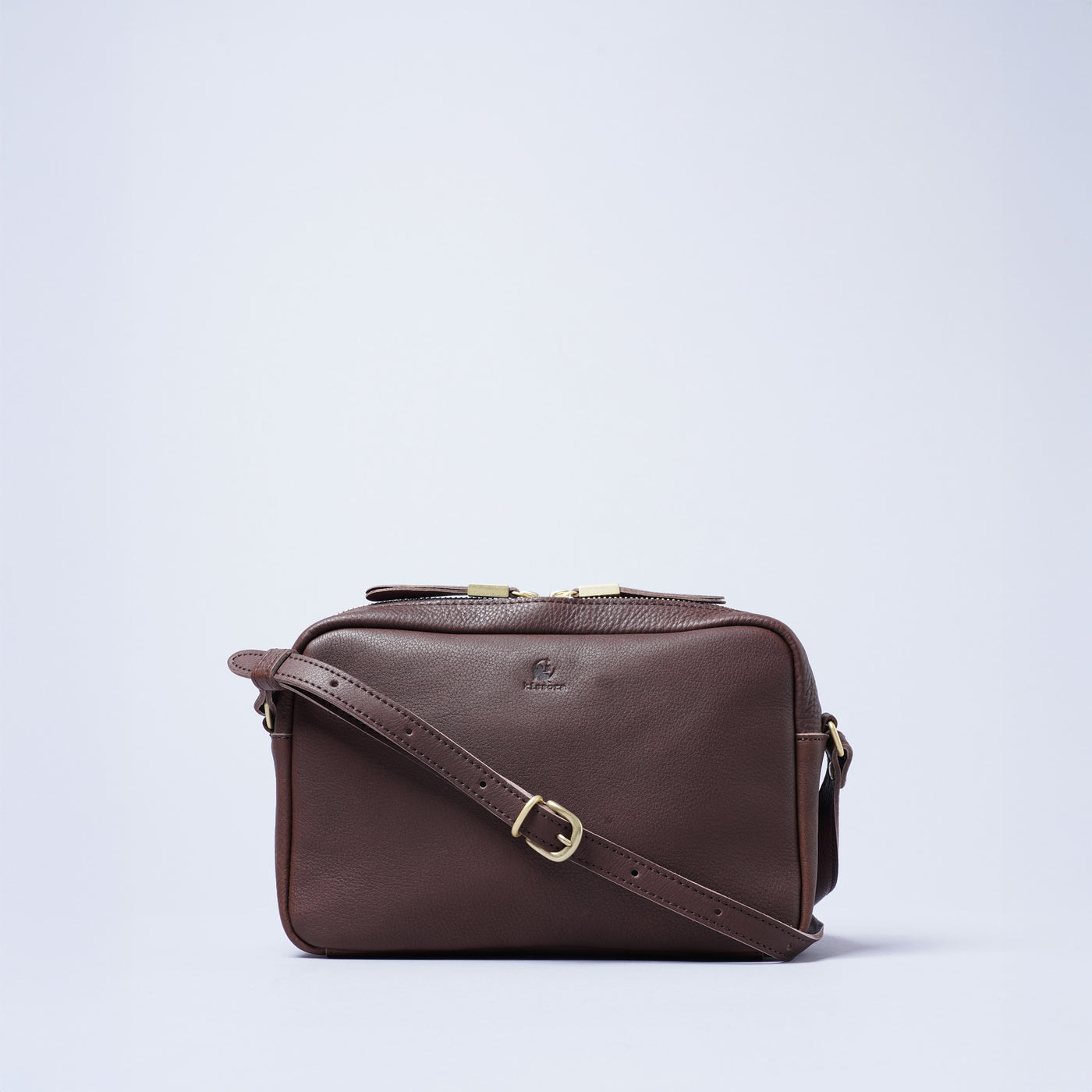 <kissora> Olive Tanned Leather Mini Shoulder / BLK