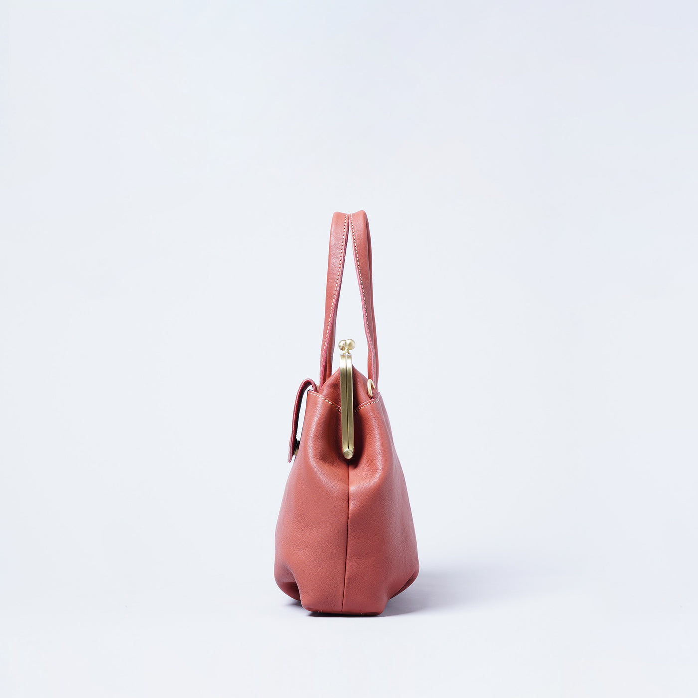 ＜キソラ＞トミー 口金ミニトート ショルダー/ORG (オレンジ)