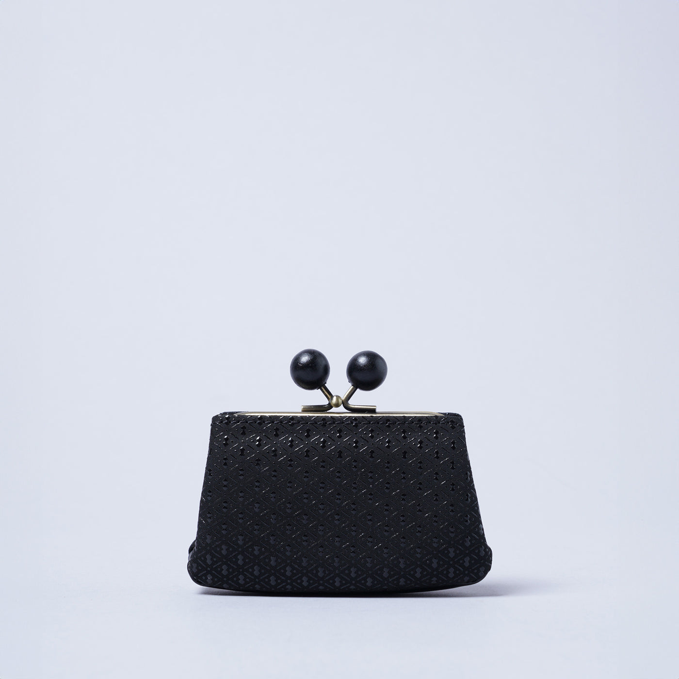 <kissora> Kotoinden Kiss Lock Mini Wallet / Hyotan BLK