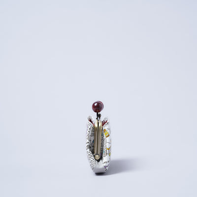 <kissora> Yuzen Bunko Kiss Lock Mini Wallet / TOKYO (White)