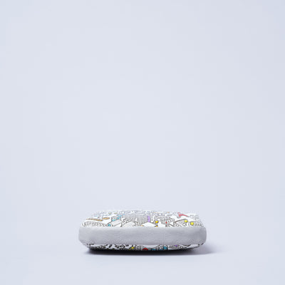 <kissora> Yuzen Bunko Kiss Lock Mini Wallet / TOKYO (White)