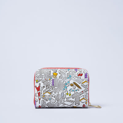 <kissora> Yuzen Bunko RF Coin Case / TOKYO (White)