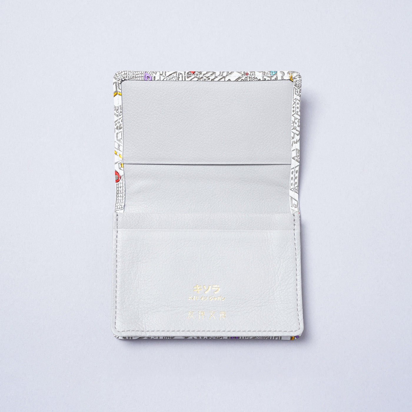 ＜キソラ＞友禅文庫 名刺入れ/TOKYO (ホワイト)