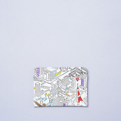 <kissora> Yuzen Bunko Pass Case / TOKYO (White)