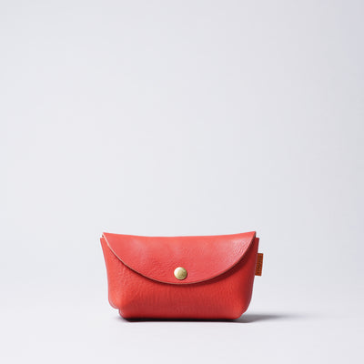 <minca> Leather Pouch 02/ S / Red