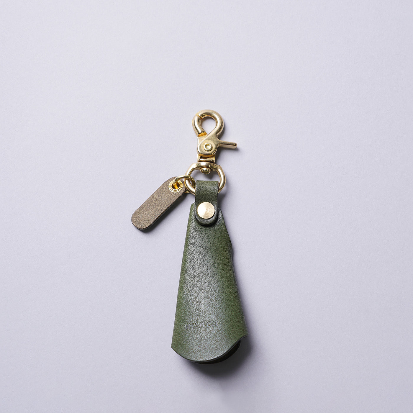 <minca> Brass Shoehorn Key Holder / Chocolate