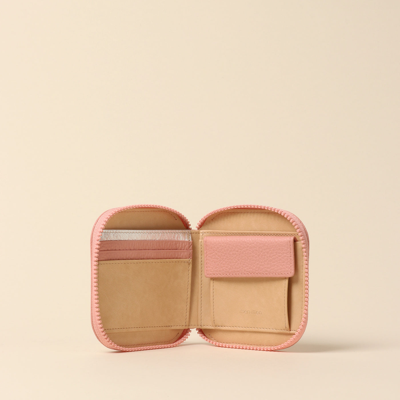 <itten-itten> Round mini wallet / Pink