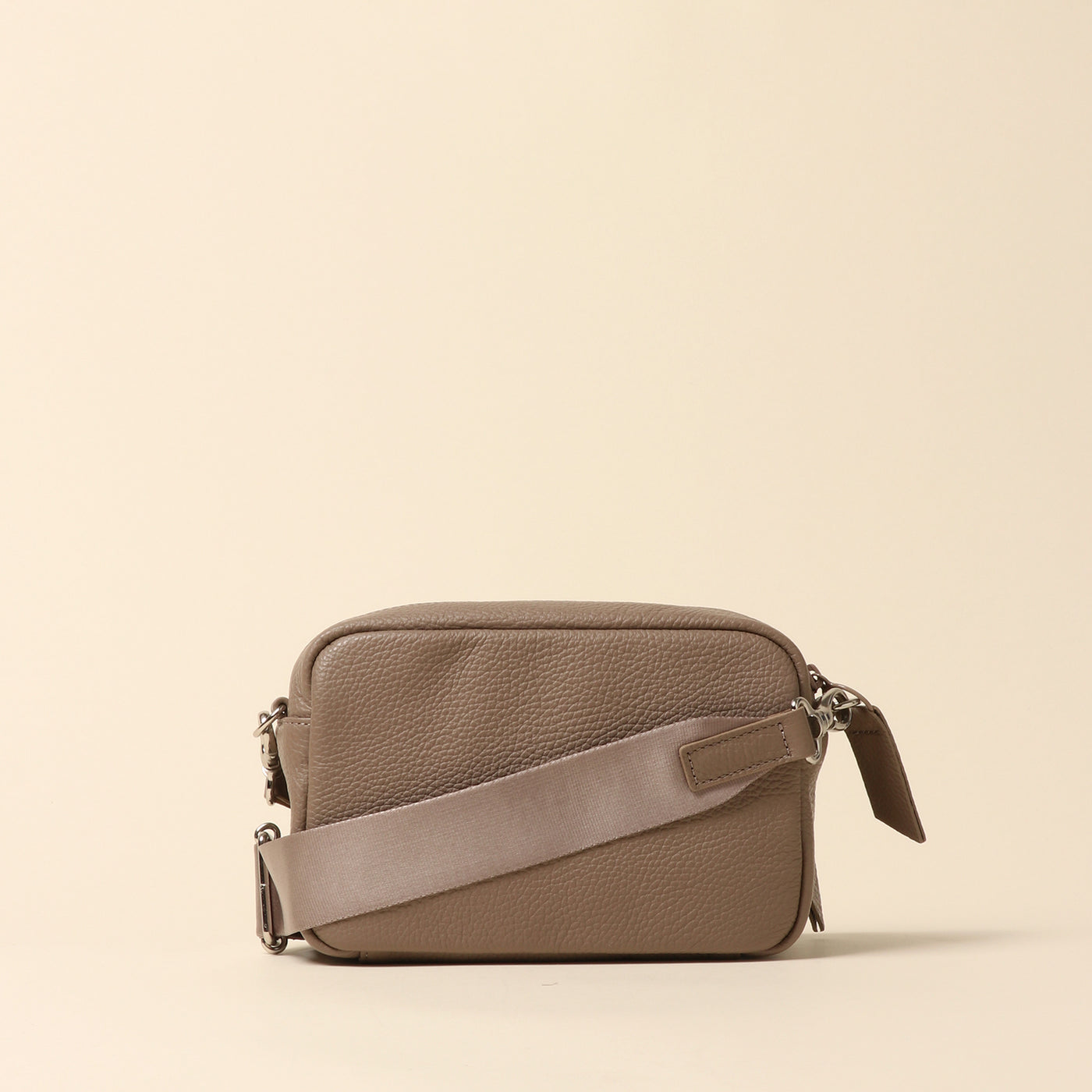 <itten-itten> Leather mini shoulder bag / warm beige