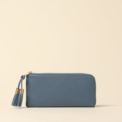 <Atelier Nuu> loop L-shaped long wallet / sky blue