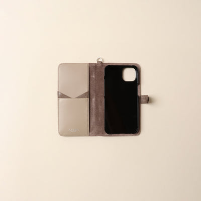 <CALDO tokyo japan> CROSSOVER iPhone Case (iPhone13) / Black Gray