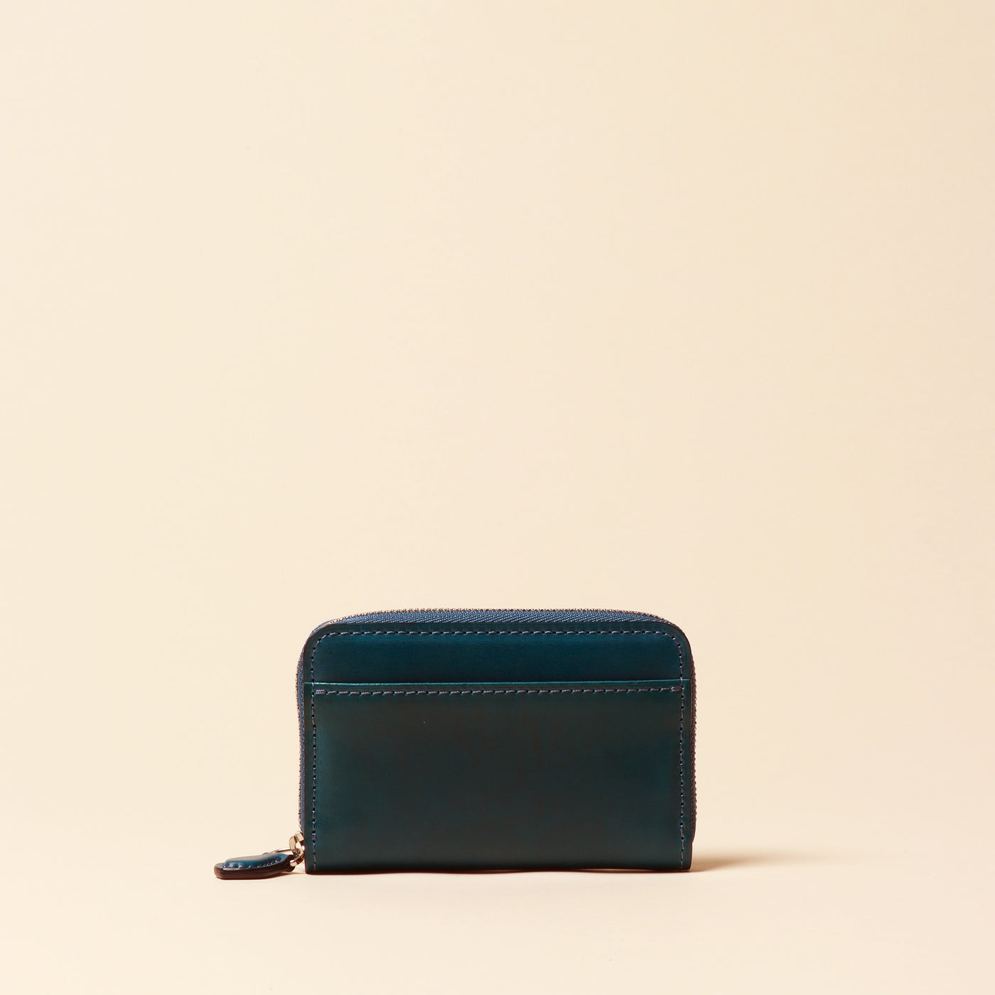 < FLATHORITY > Water-dyed oil cordovan round coin purse / green