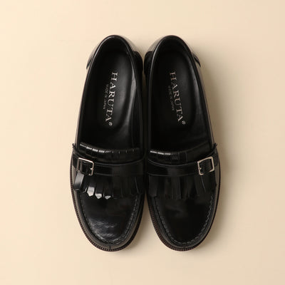<HALTA> Casual quilted loafer / black