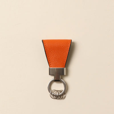 ＜VINTAGE REVIVAL PRODUCTIONS> Key clip calf leather/yellow