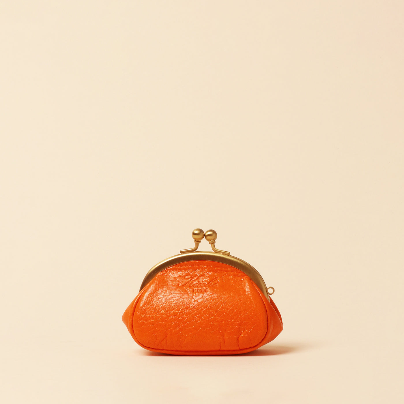 ＜Kiichi＞ 口金包(S) / 橘色