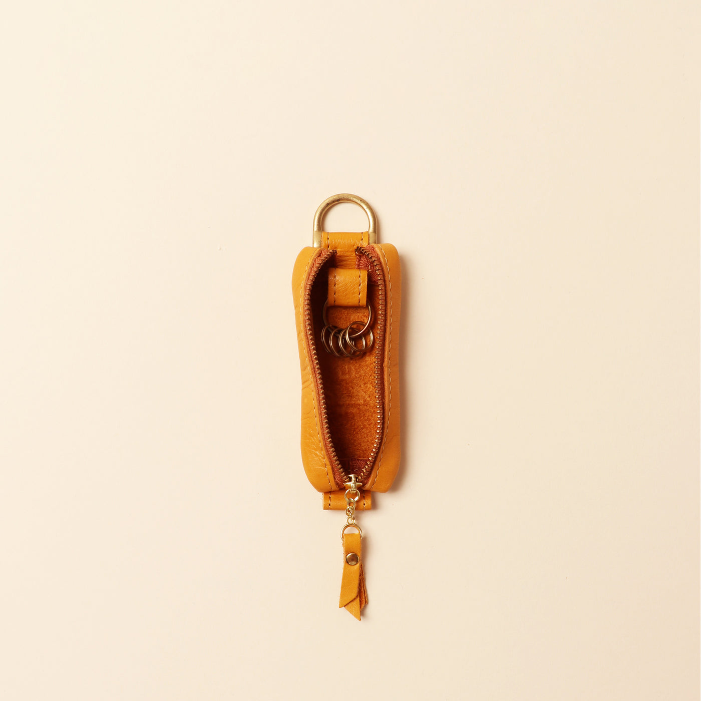 <Kiichi> Key Case (Zipper) / Camel
