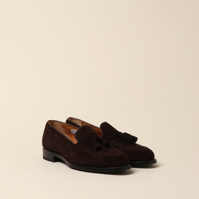 <Regal> Tassel loafer/dark brown suede
