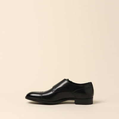 <Madras> Double Monk Business Shoes/Black