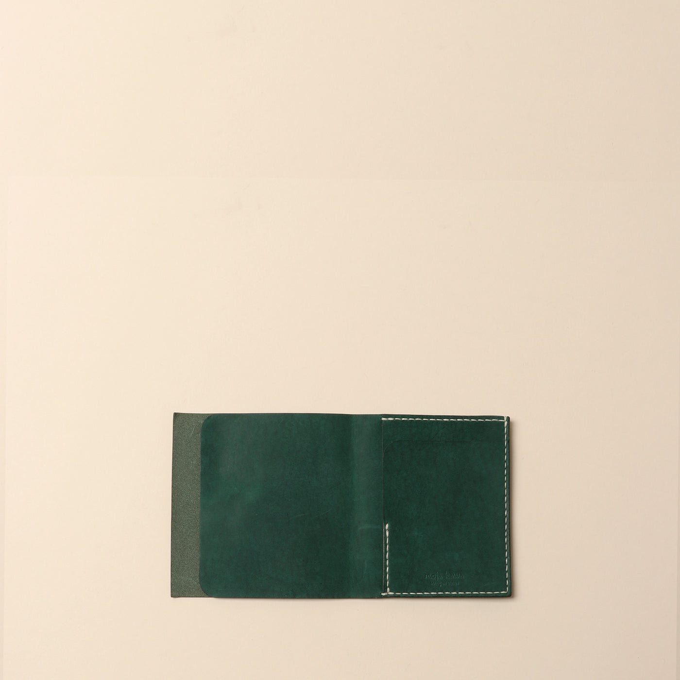 ＜Mojakawa> saba half Bifold wallet / light green
